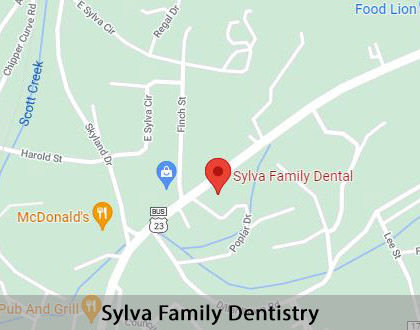 Map image for Full Mouth Reconstruction in Sylva, NC